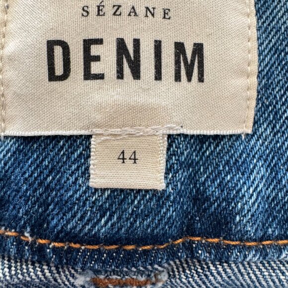 Sezane Gillie Skirt Denim Blue - Size 12 - Picture 5 of 8